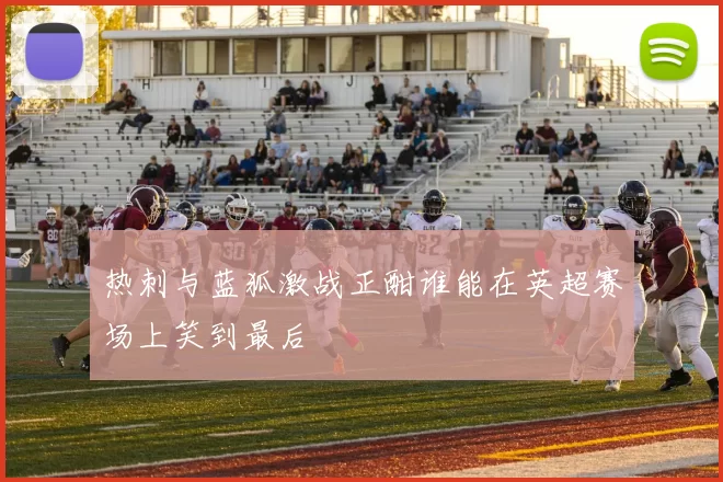 热刺与蓝狐激战正酣谁能在英超赛场上笑到最后